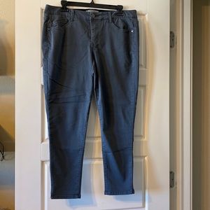 Wit & Wisdom Ab-Solution High Waist Ankle Skinny Pants, Shadow/Gray, 12P